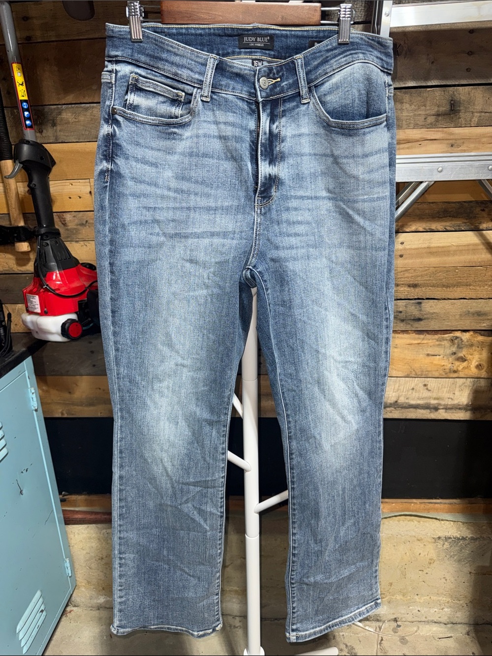 Judy Blue Men's Faded Light Blue Relaxed Jeans 16W